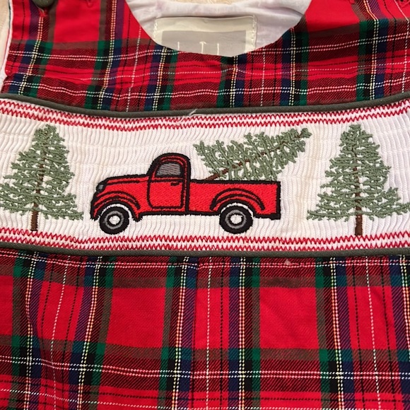 LIL CACTUS Christmas Jon Jon NWT 3-6 month - Picture 2 of 4